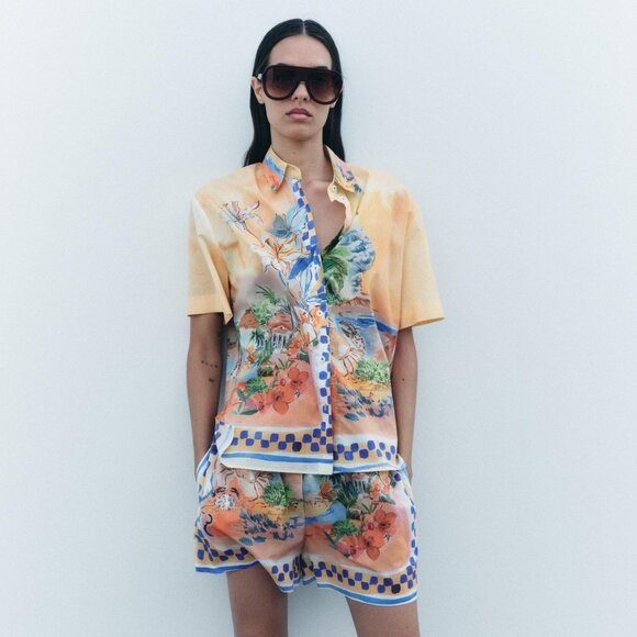 PRINTED SHIRT ZW COLLECTION - Picture 3 of 3